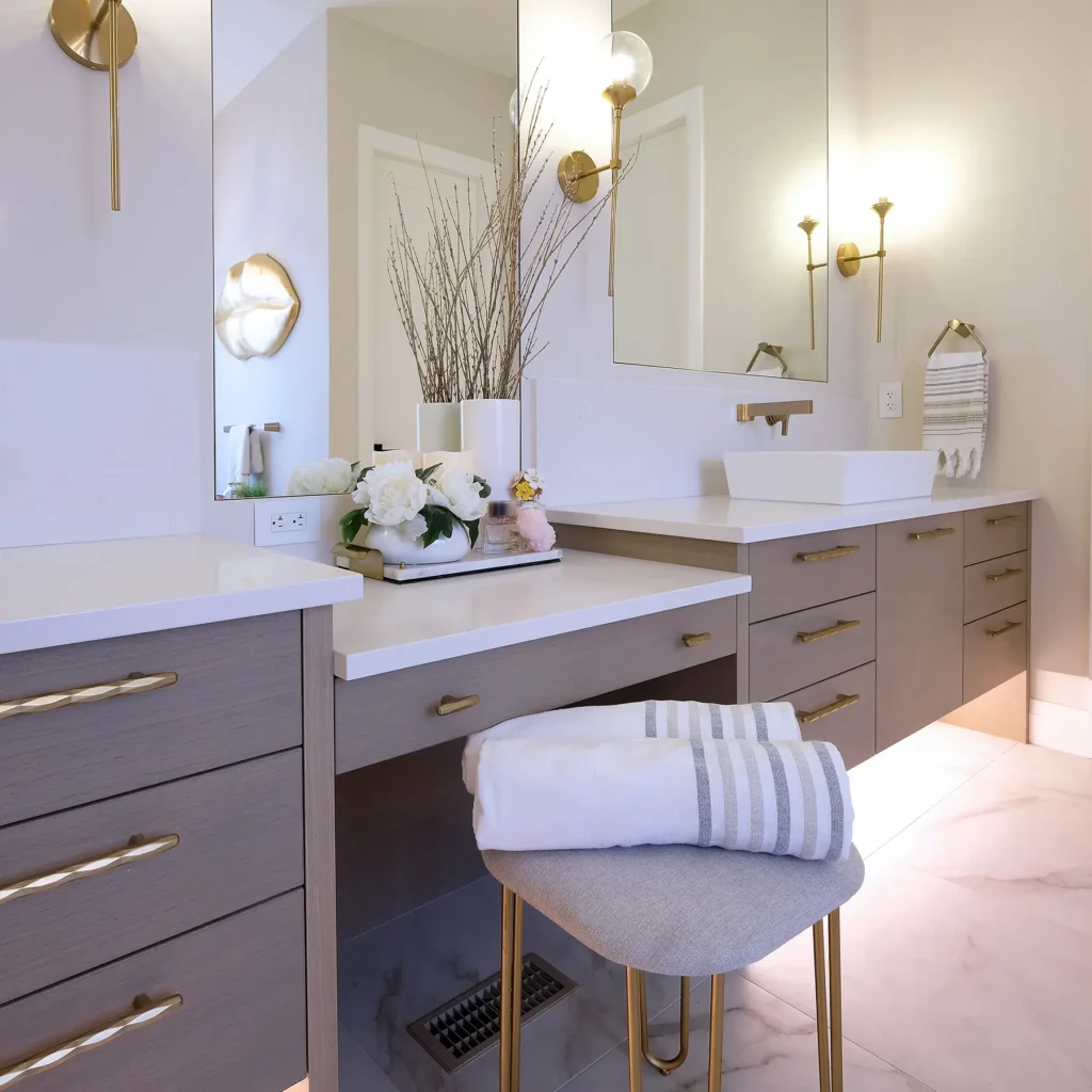 ensuite bathroom custom dual vanity