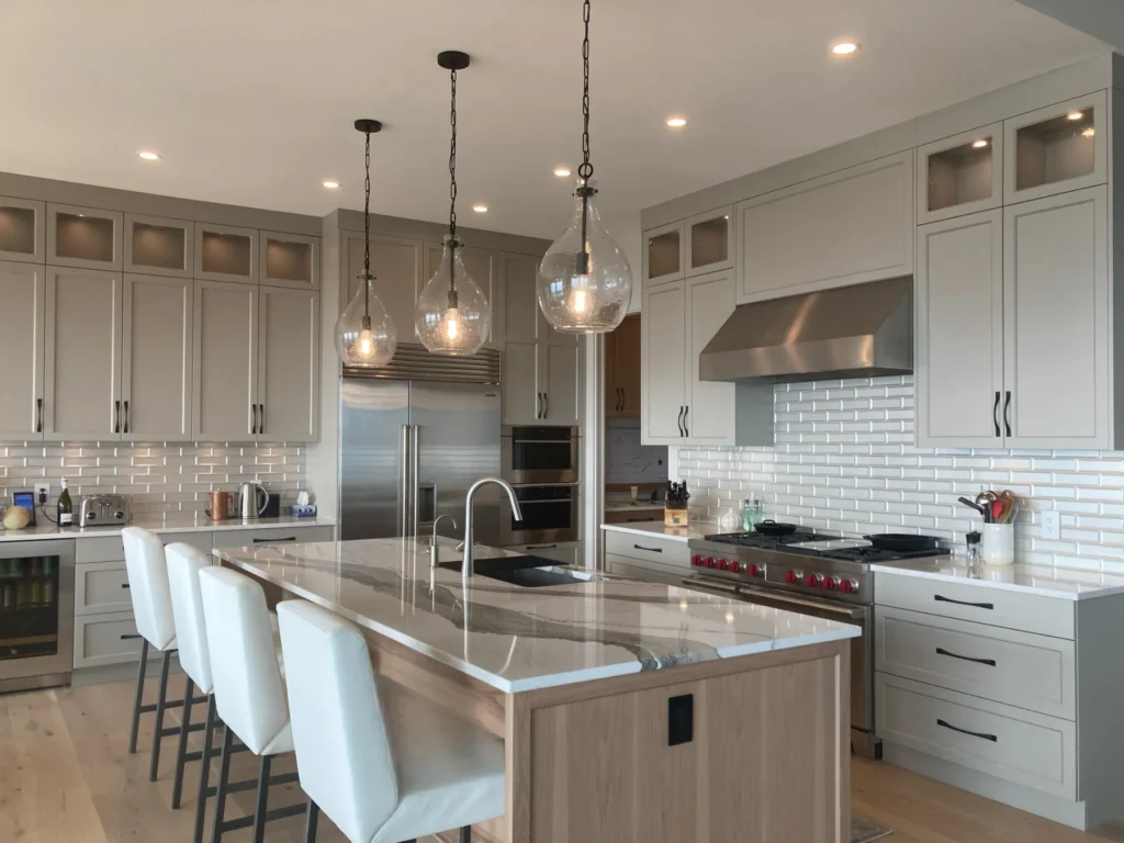 Transitional Classic custom kitchen cabinet design