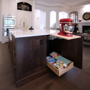 Kitchen appliance lift hidden kitchen storage