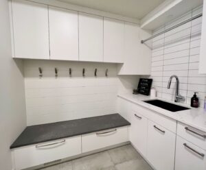 custom laundry mudroom combo