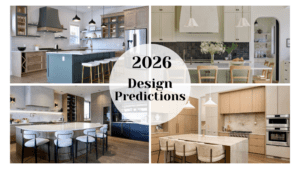 Luxury kitchen featuring warm wood veneer flat-panel cabinets and organic textures, reflecting the 2026 design forecast by Westwood Fine Cabinetry.